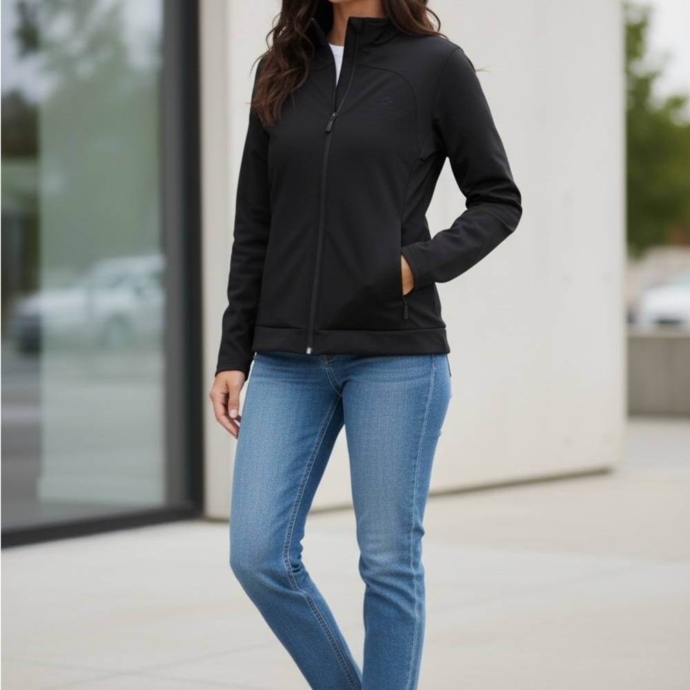 Mercedes Benz Black Women's Utility Jacket
